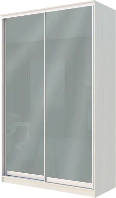 картинка 2-х дверный шкаф купе с цветной пленкой Средне-Серый №074 2300 1500 620 от магазина КУПИ КУПЕ